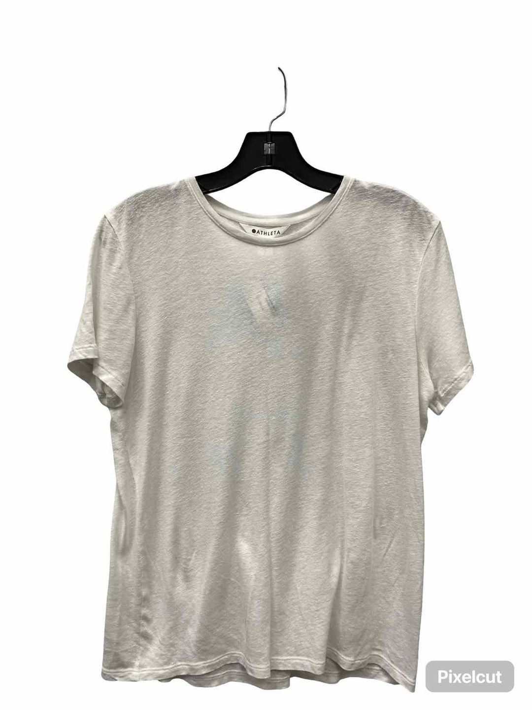 Athleta Size S White Linen/Tencel T-shirt