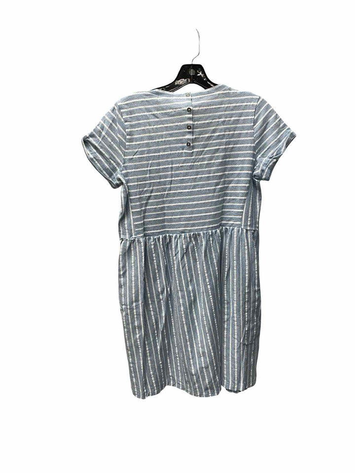 Loft Size S Blue White Striped Dress