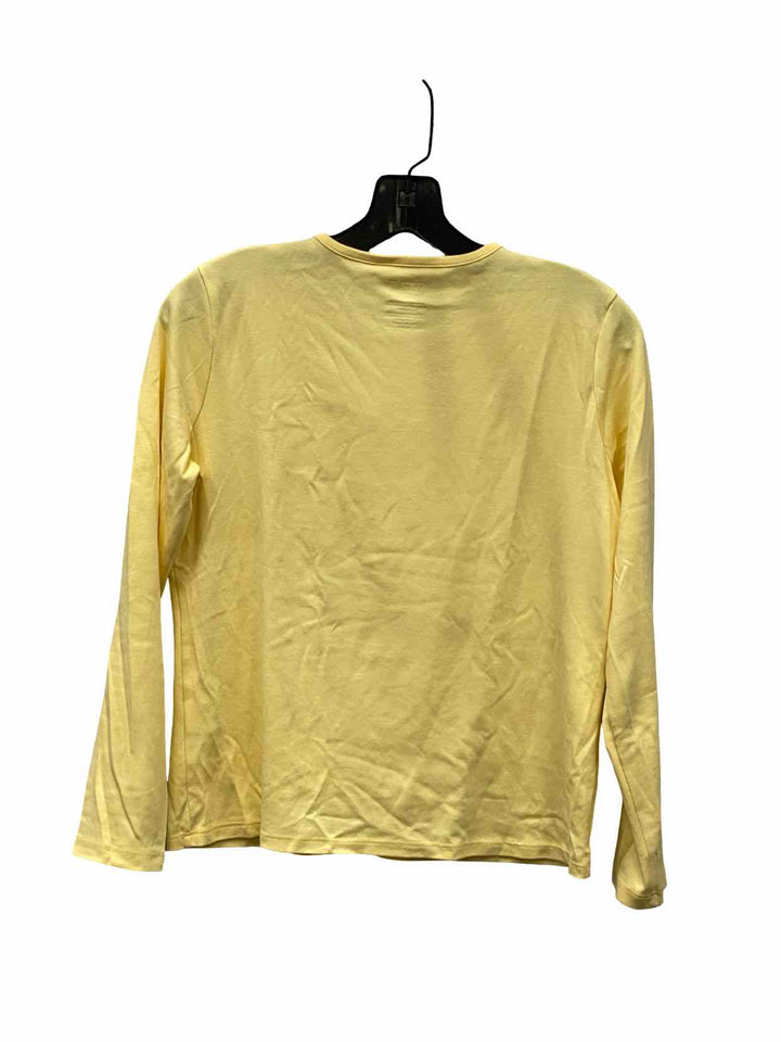 LL Bean Size S Yellow 100% cotton Long Sleeve Shirts