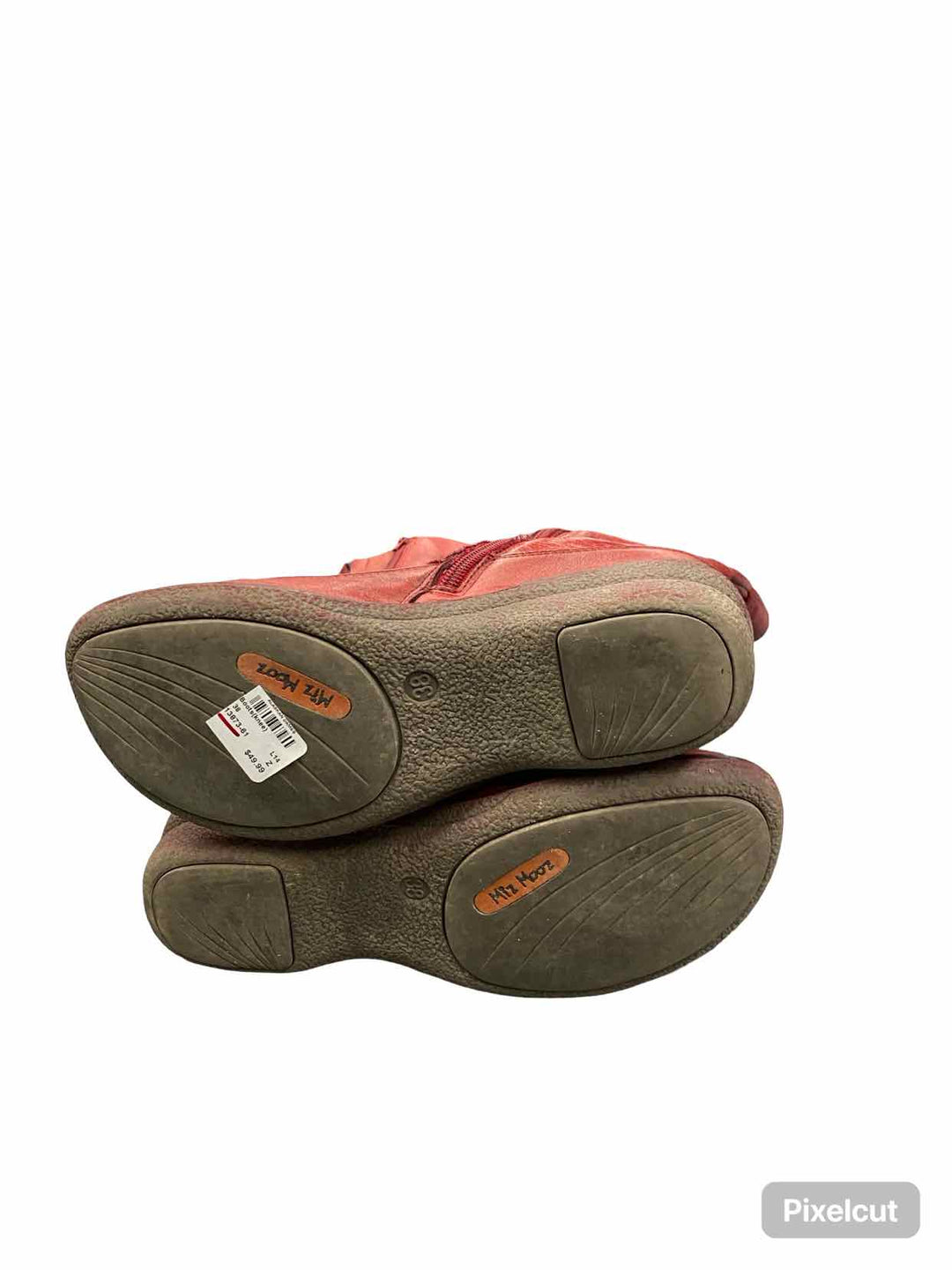 Miz Mooz Shoe Size 38 Red Leather Oakley Boots(knee)