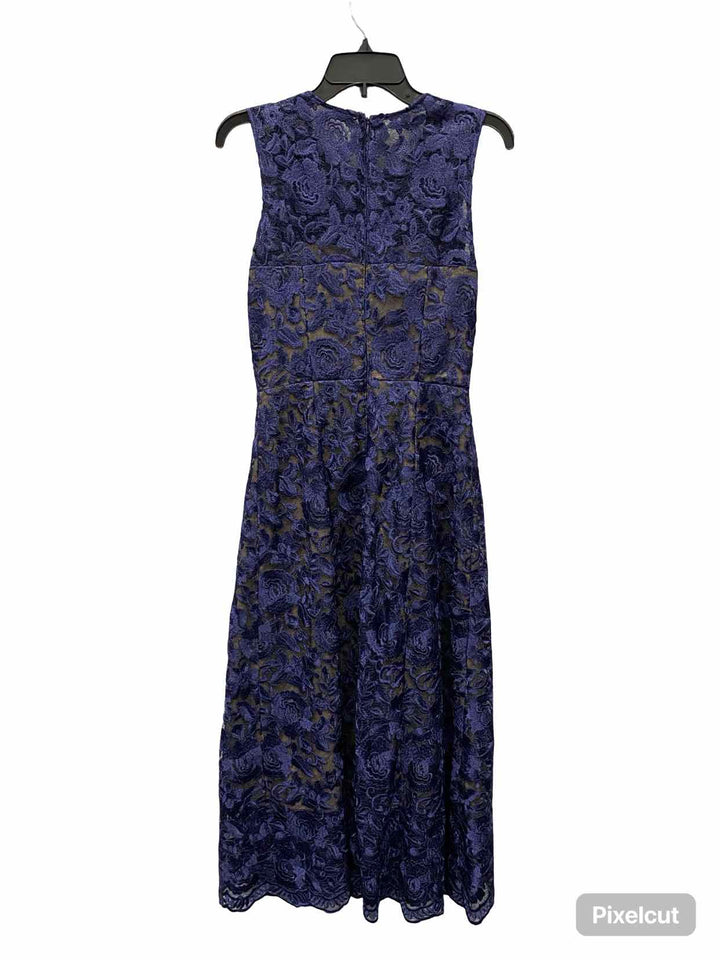 Hitherto Size 2 Blue Lace Dress