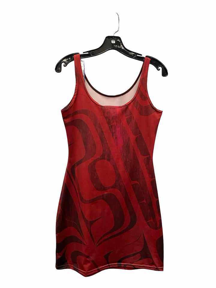 Trickster Size S Red Print Dress