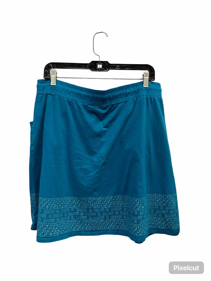 Toad & Co. Size XL Blue Skirt