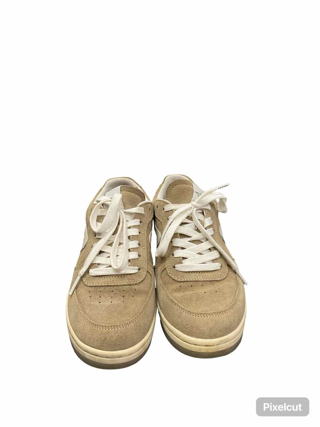 Rag & Bone Shoe Size 37.5 Dove/Sand Suede/Leather Retro Court Sneakers
