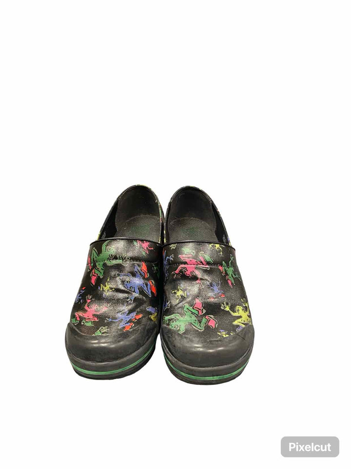 Dansko Shoe Size 41 Black Multi Clogs