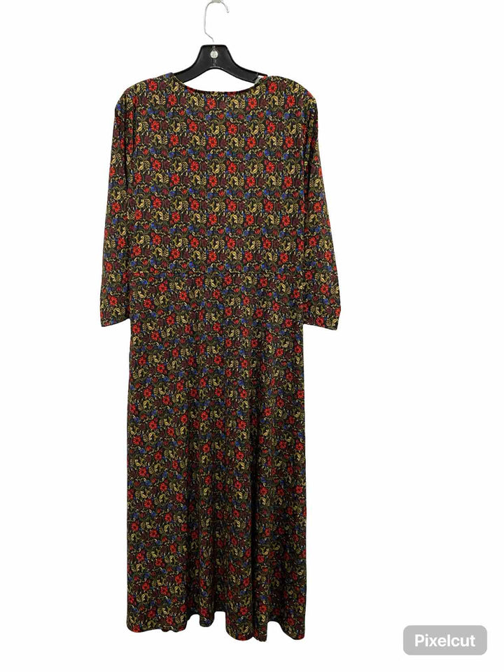 Chaus Size L Black Multi Dress