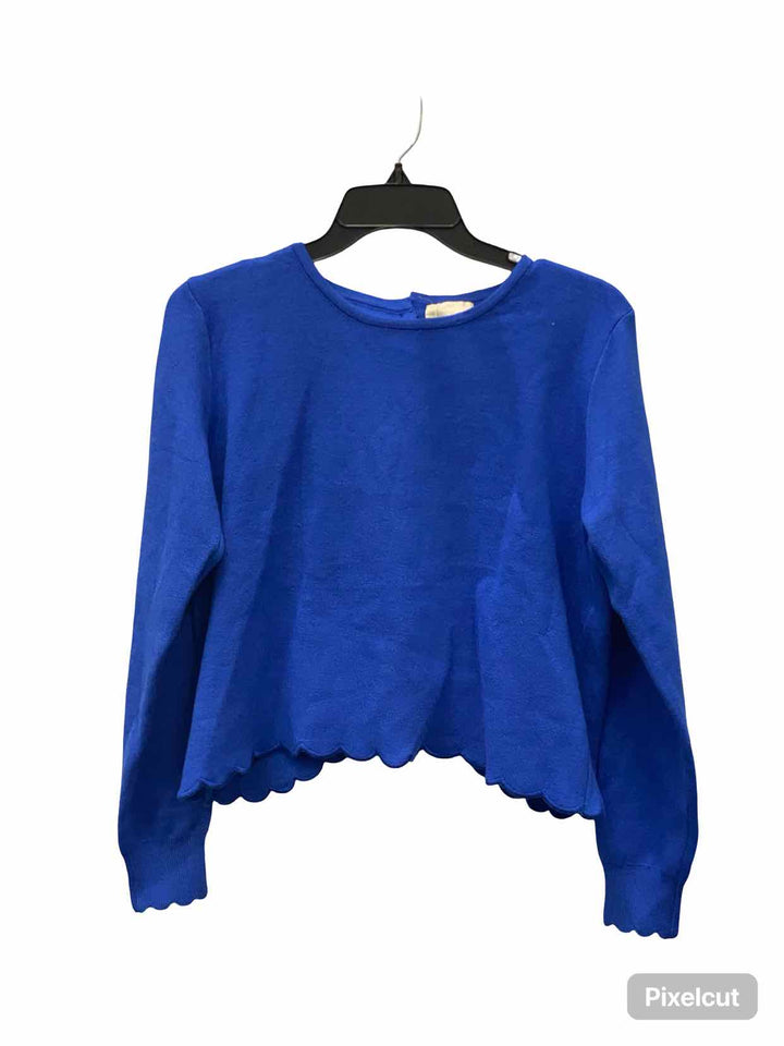 Easy Clothes Size One Size Blue Button Up Sweater