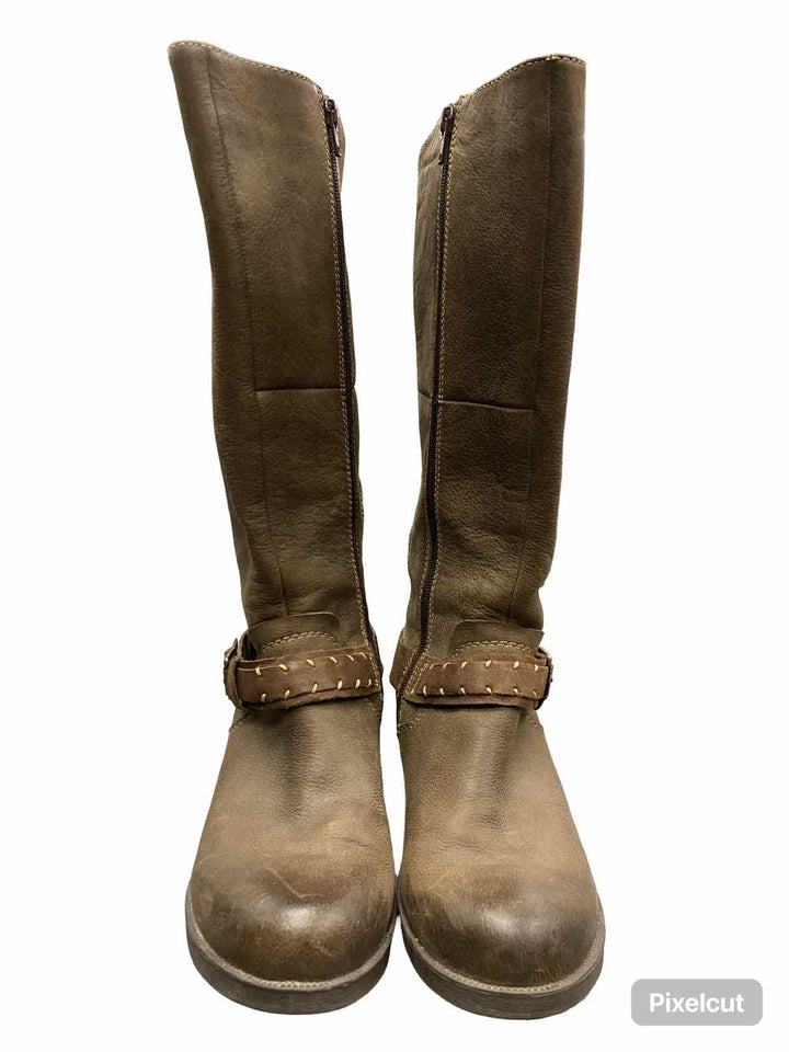 Earth Shoe Size 8 Brown Leather Big Sky Boots(knee)