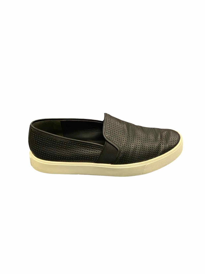 Vince Shoe Size 6 Black Perforated Leather Blair Sneakers