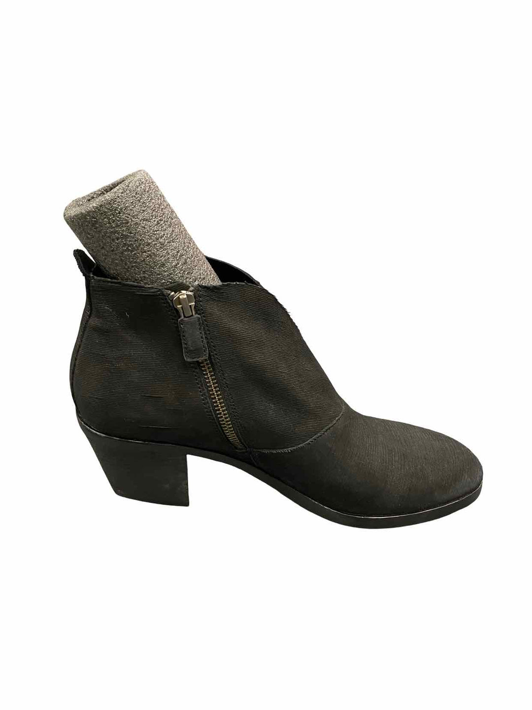 Eileen Fisher Shoe Size 10 Black Leather Murphy Intaglio Boots(Ankle)