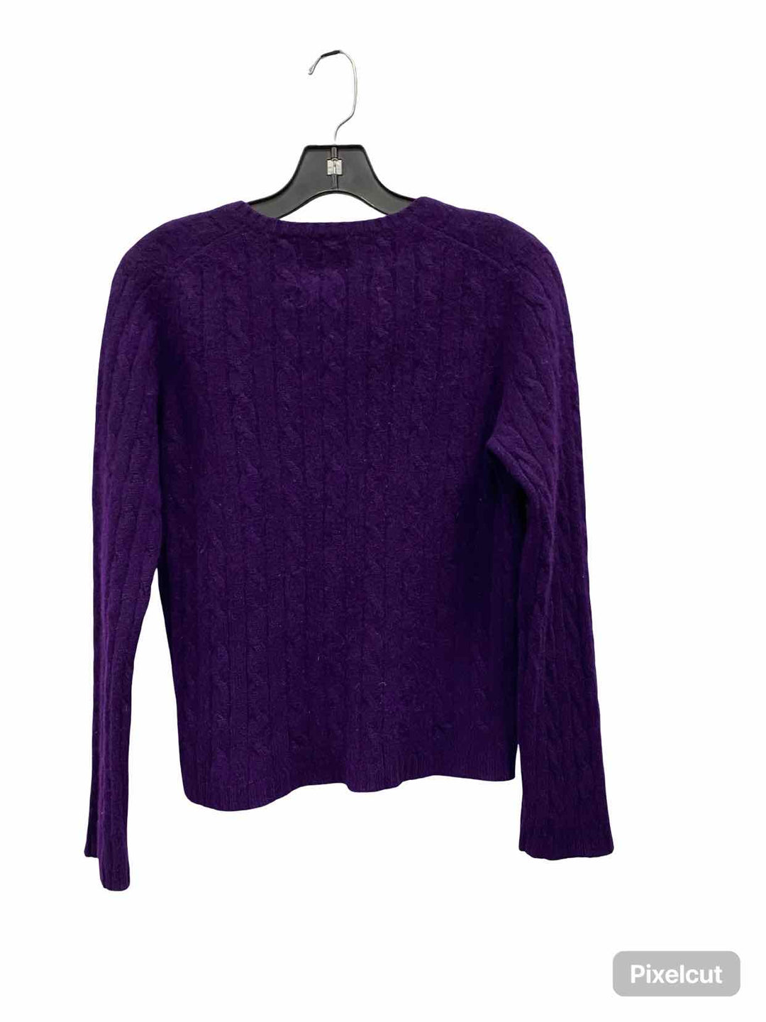 Calvin Klein Size L Purple 100% cashmere Sweater