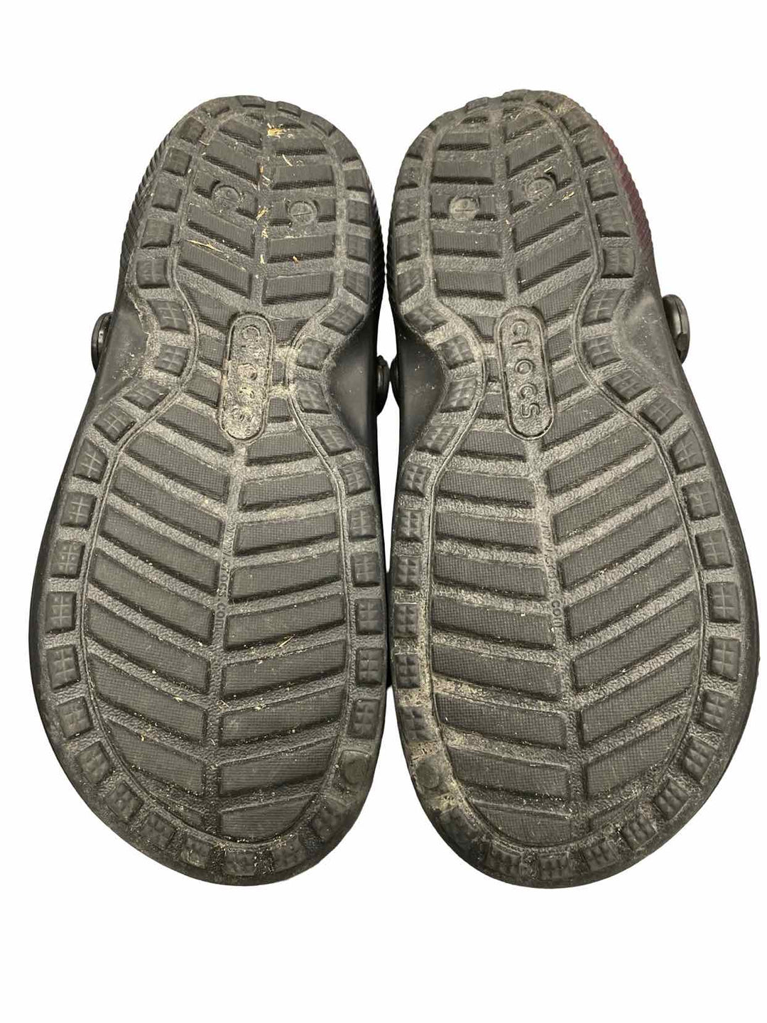 Crocs Shoe Size 9 Black Red Lined Flats