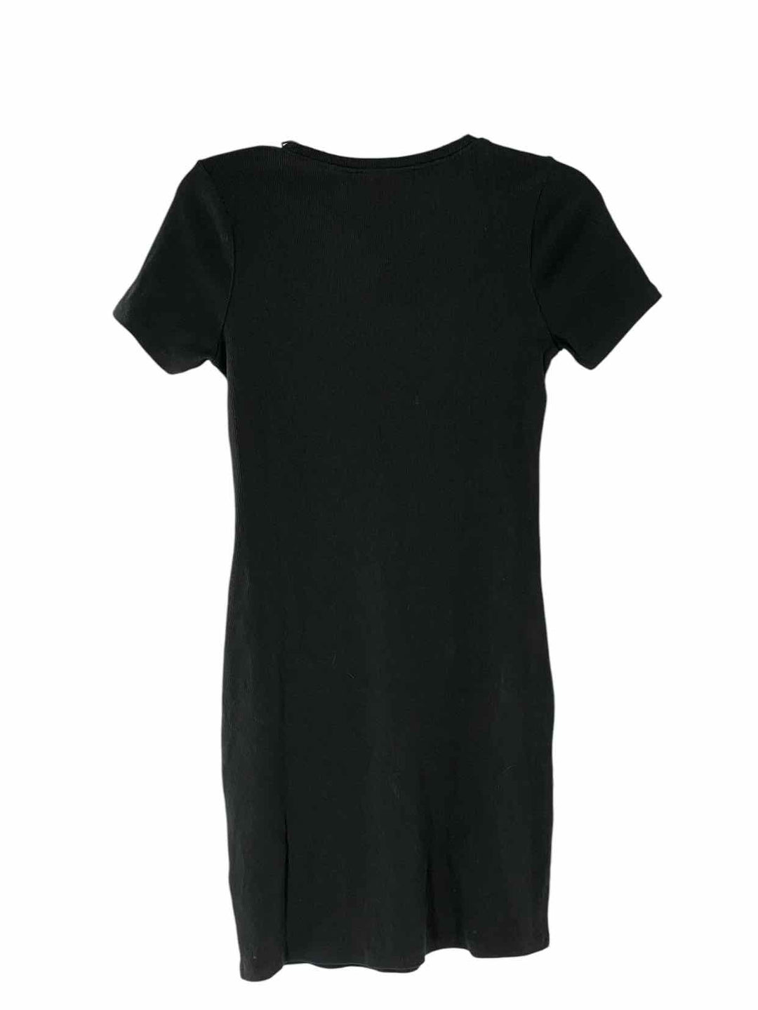 Open Edit Size S Black Ribbed Dress