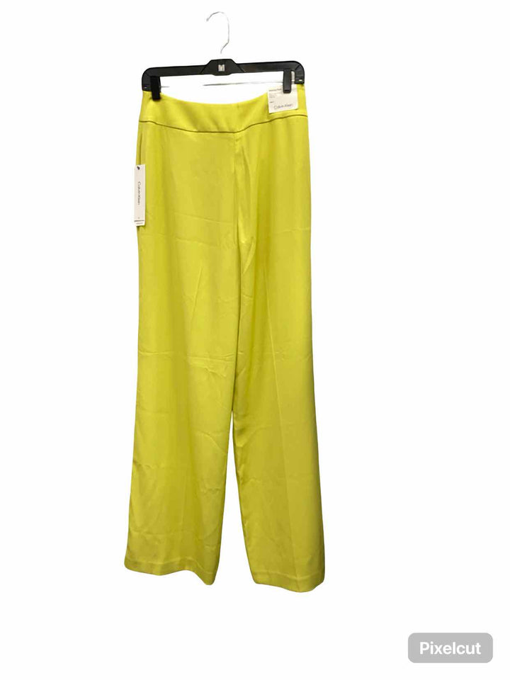 Calvin Klein Size 6 Yellow Pants