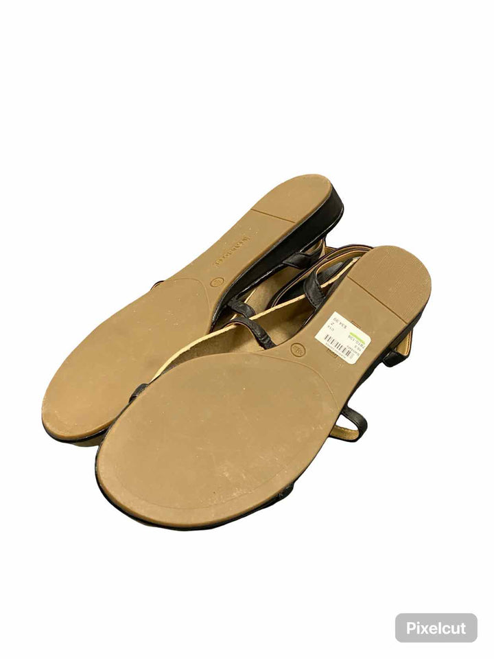 Talbots Shoe Size 10.5 Black Leather Sandals