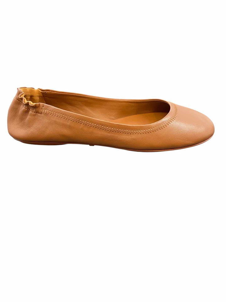 Quince Shoe Size 8 Brown Leather Flats