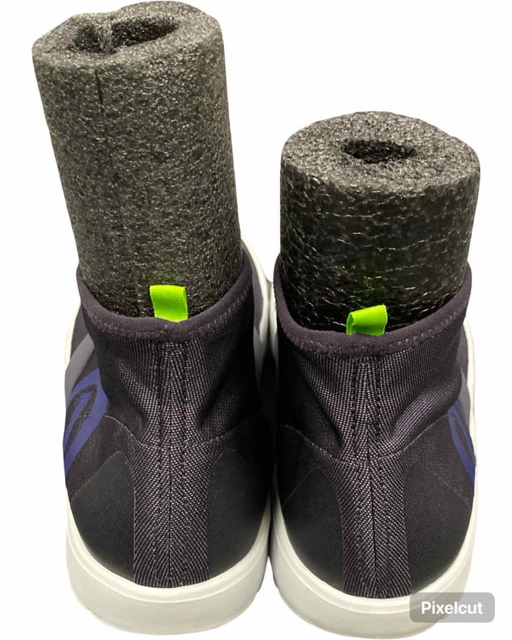 Oofos Shoe Size 9.5 Purple OOmg Fibre High Top Sneakers