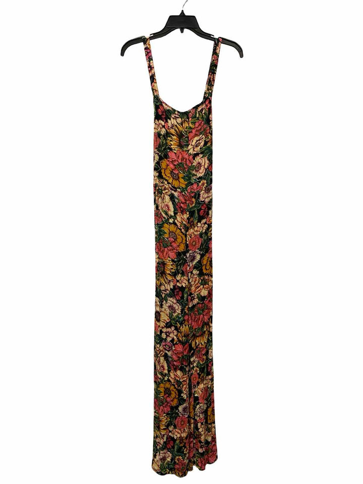 Billabong Size L Pink Green Floral Dress