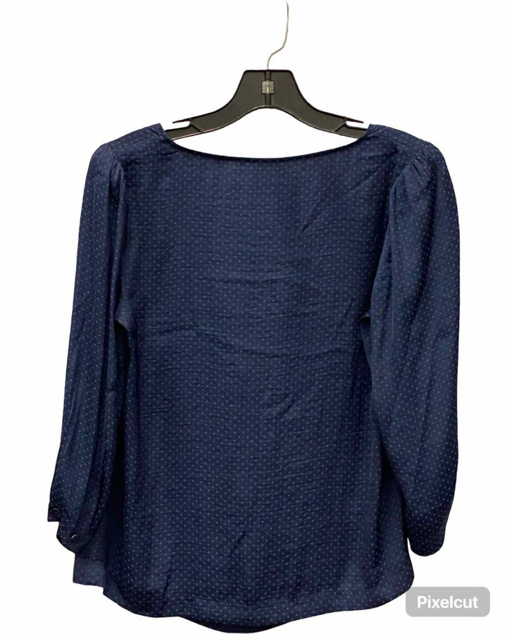Cabi Size XS Blue Polka Dots Long Sleeve Shirts