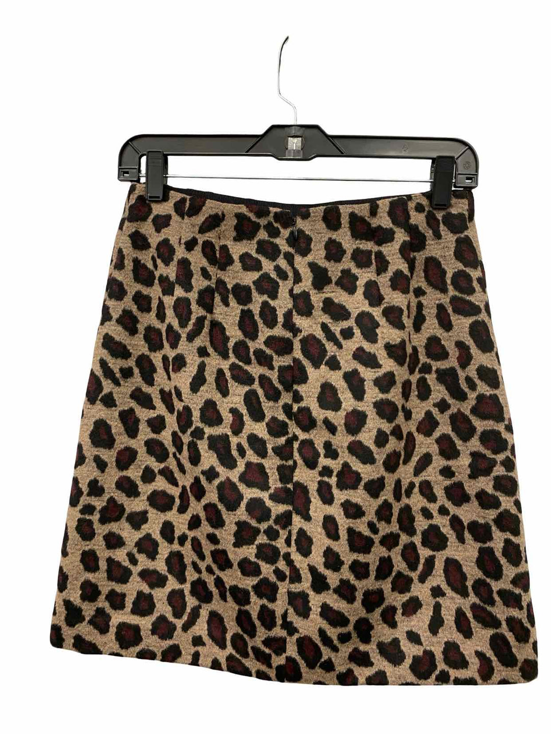 Ann Taylor Size 0 Brown Black Animal Print Skirt