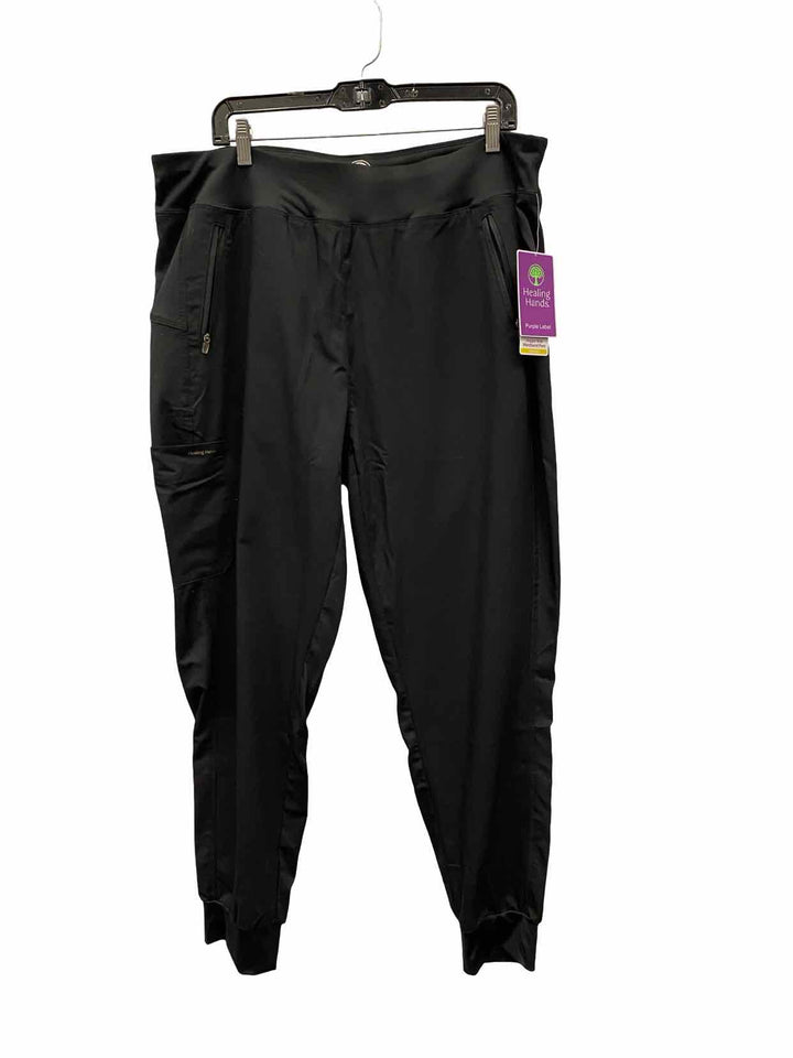 Healing Hands Size XL Black Athletic Pants