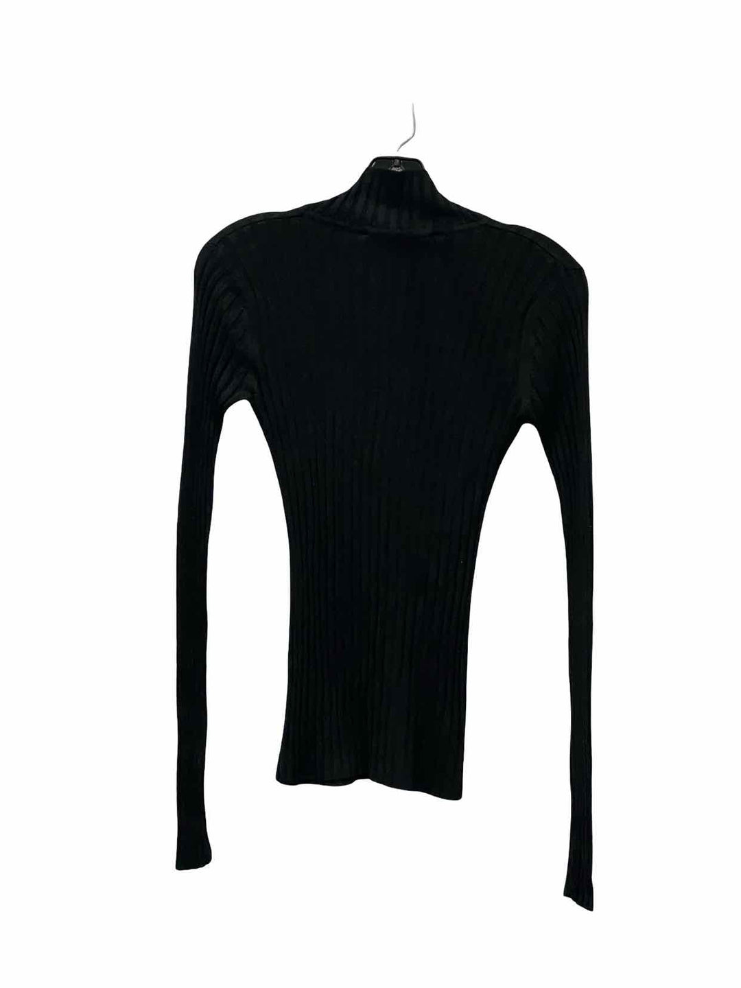 August Silk Size M Black 100% silk Long Sleeve Shirts