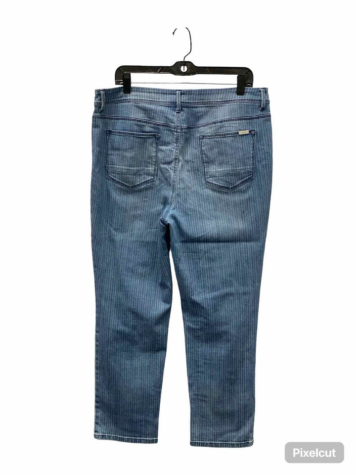 Chico's Size 2(12) Blue Crop Jeans