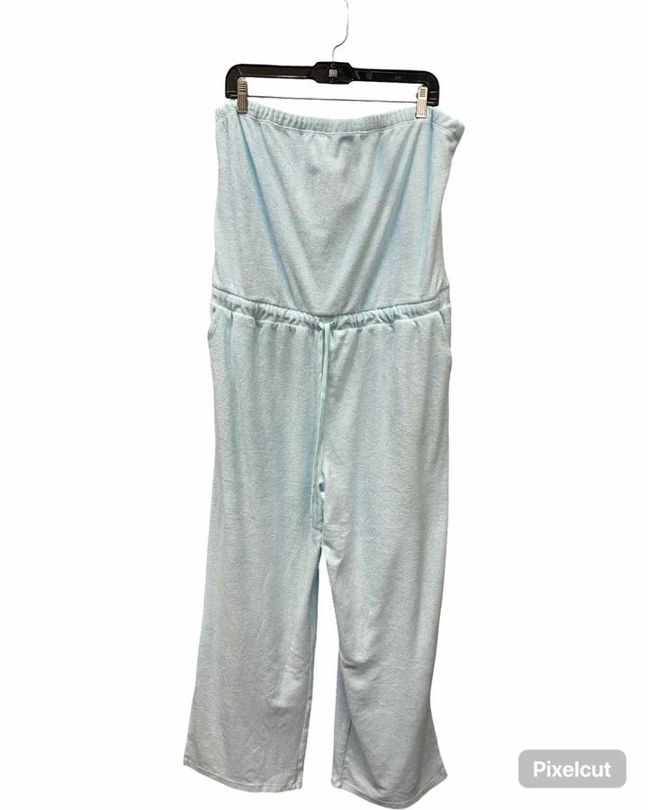 Beyond Yoga Size XL Light Blue Terry Jumpsuit
