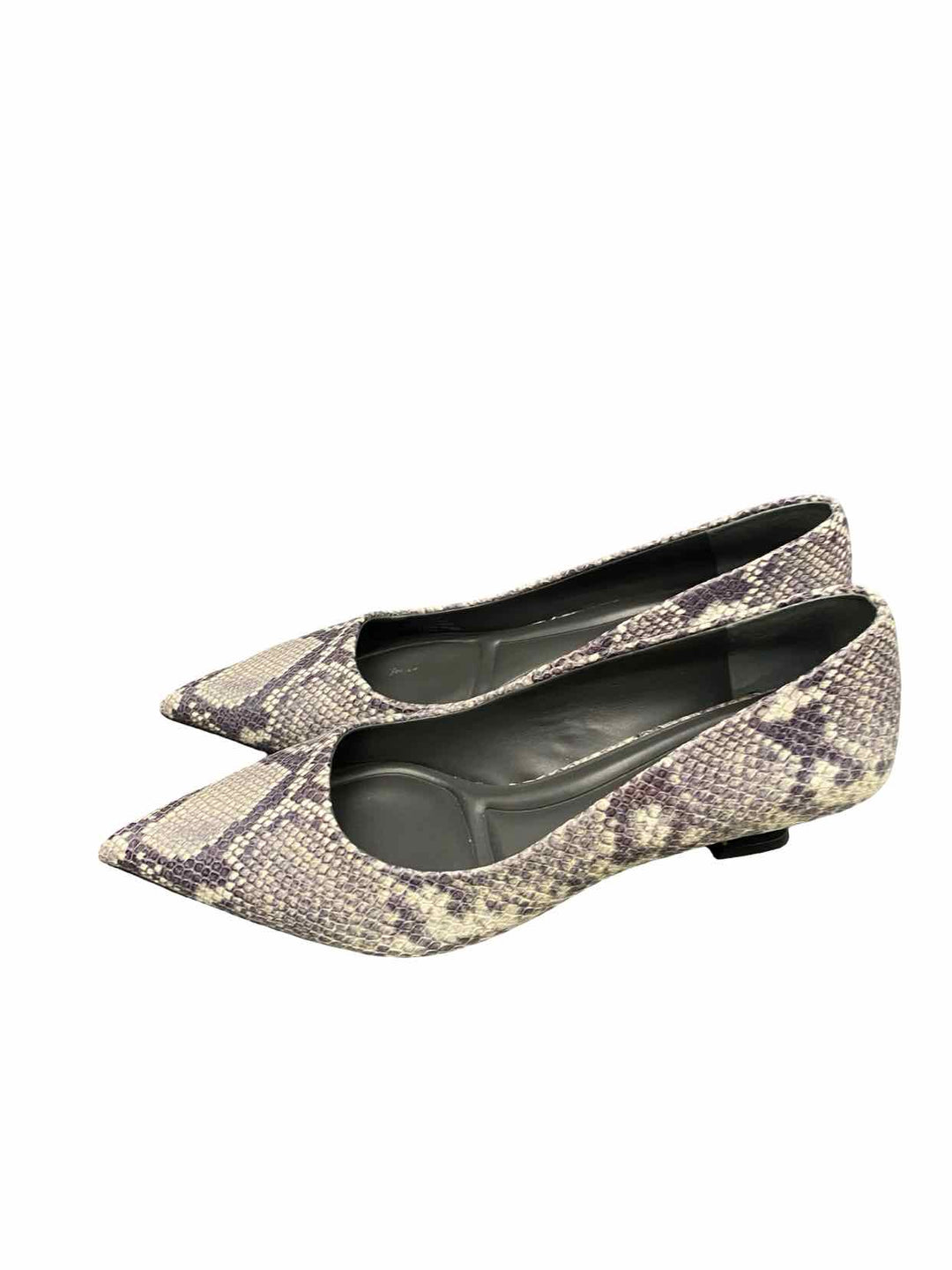 Sarto Shoe Size 9.5 Grey Leather Heels