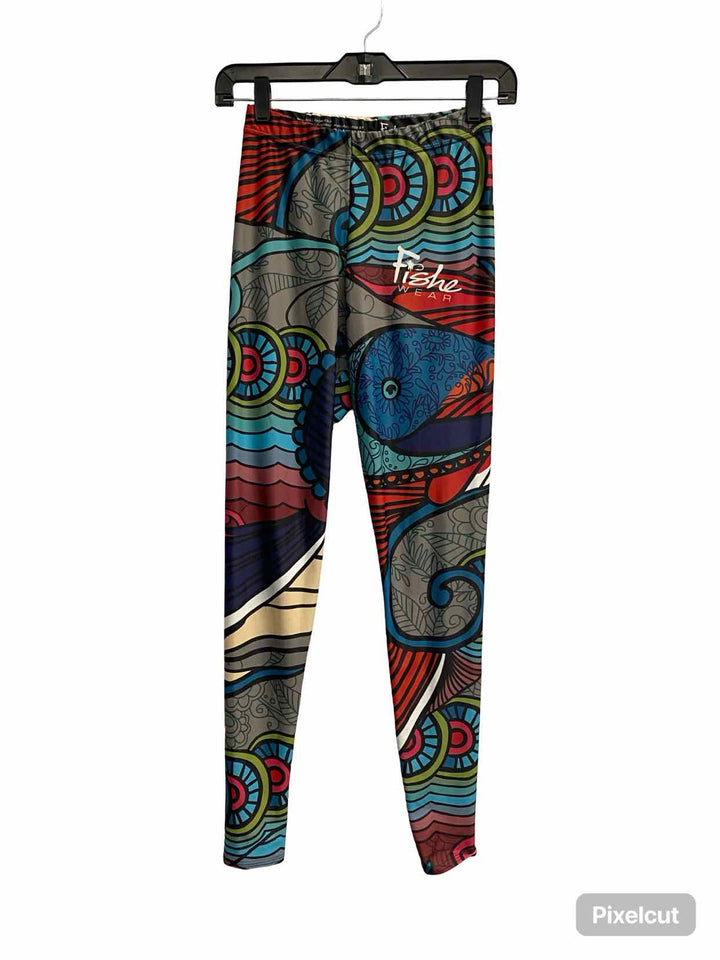 Fishe Wear Size M Multi-Color Print Athletic Pants