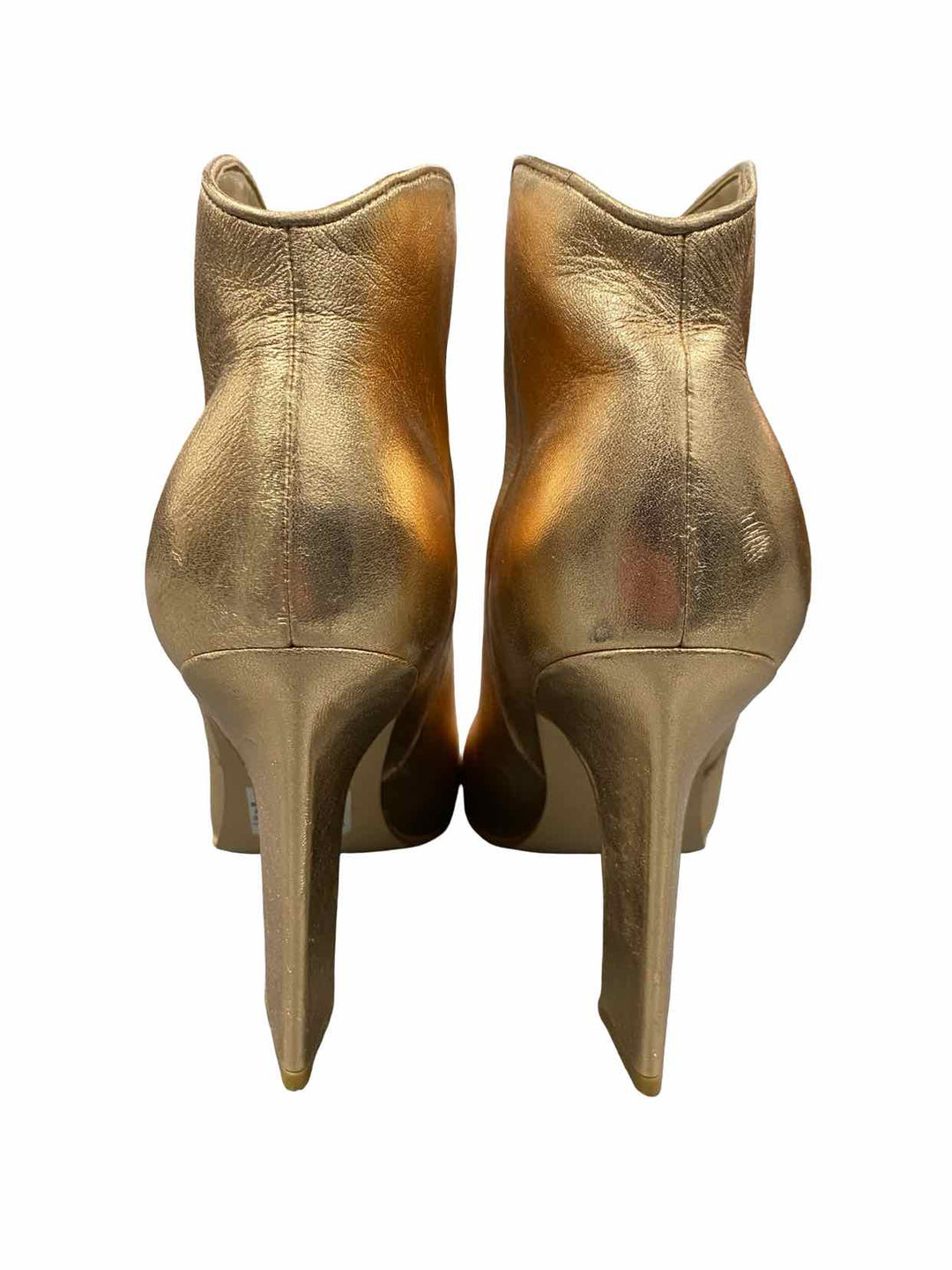 Marc Fisher Shoe Size 8 Gold Leather Boots(Ankle)