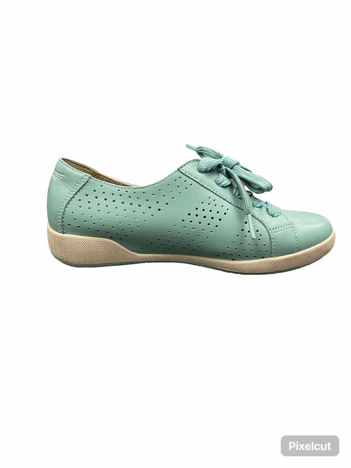 Dansko Shoe Size 37 Blue Leather Orli Sneakers