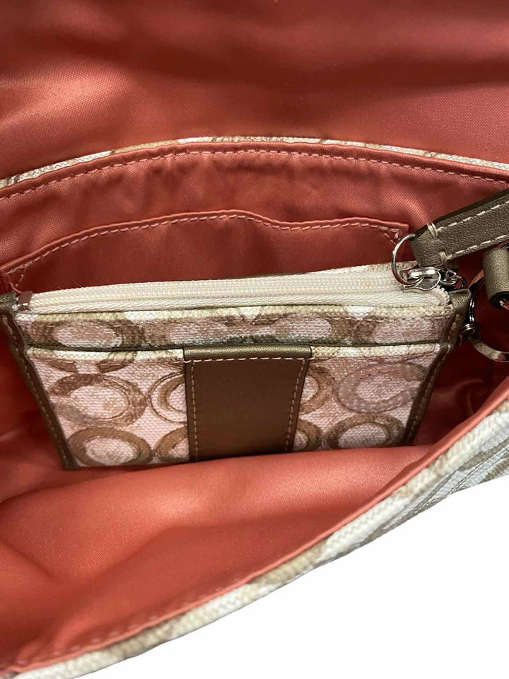 COACH Brown Wristlet Purse