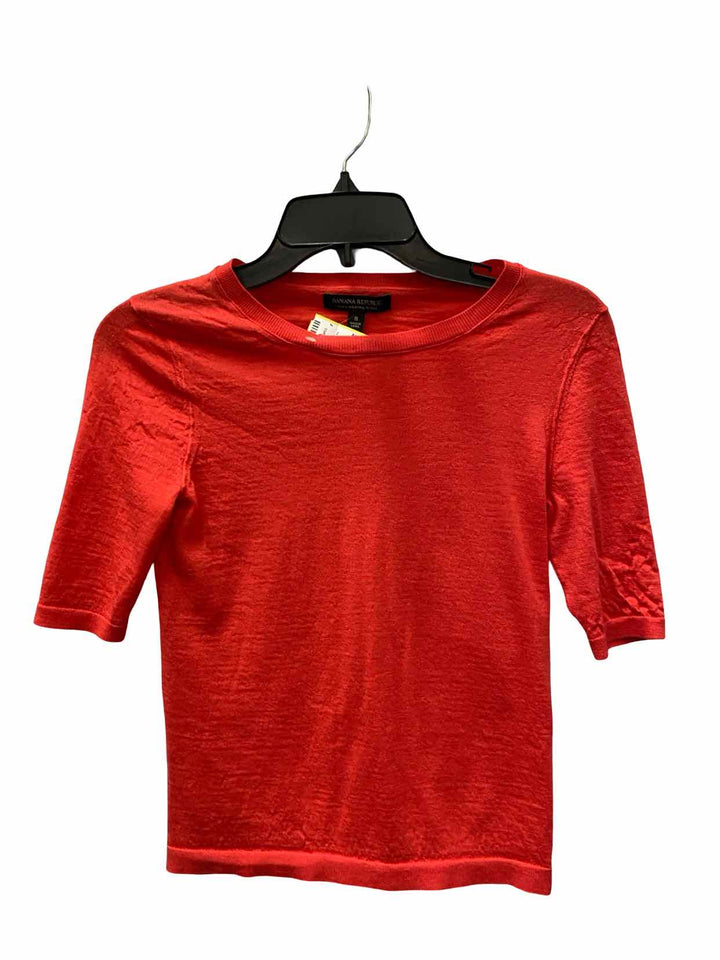 Banana Republic Size S Coral 100% Merino Wool Sweater