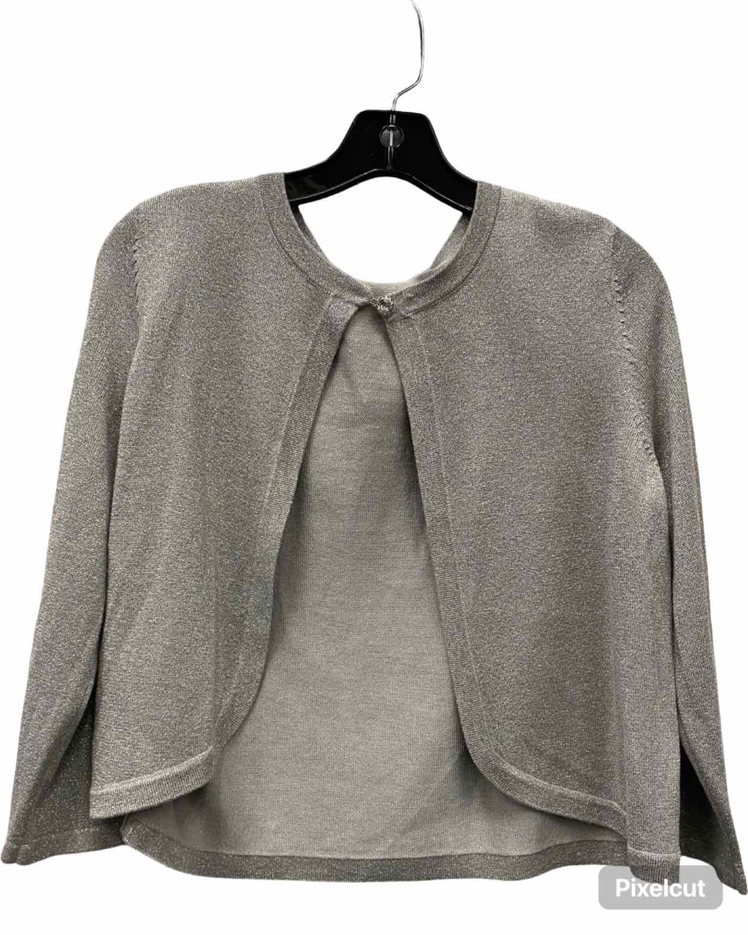 Ann Taylor Size L Silver Sparkly Sweater