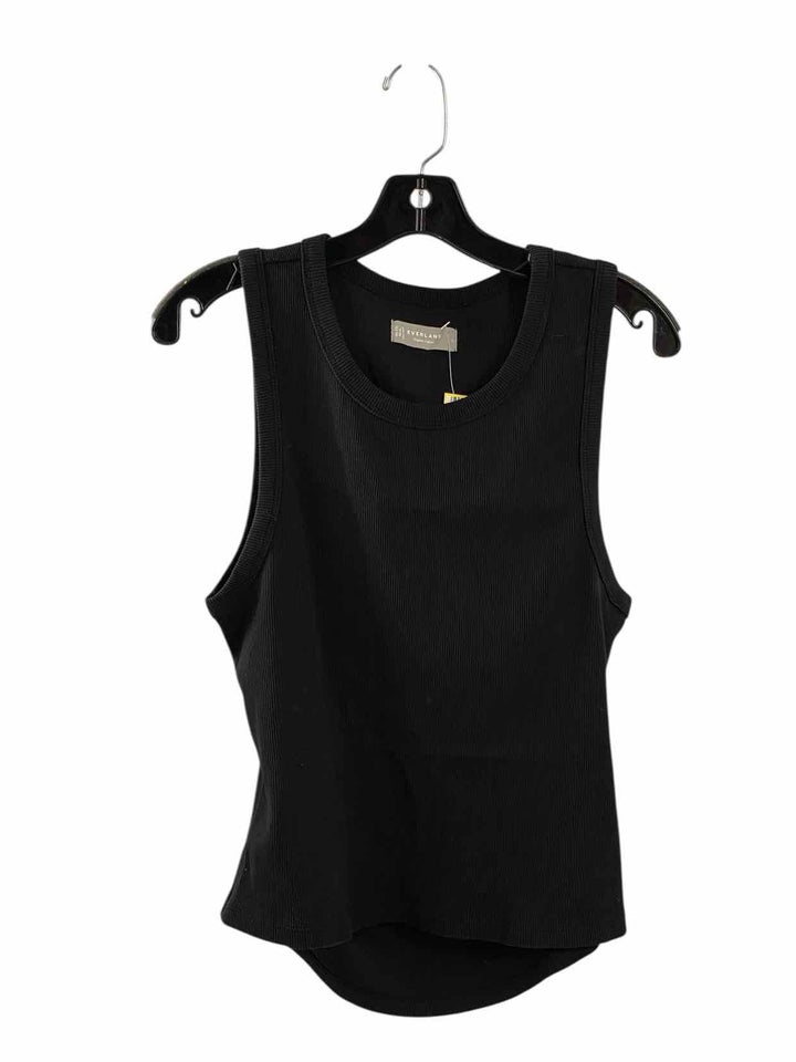 Everlane Size L Black Organic Cotton Tank Top