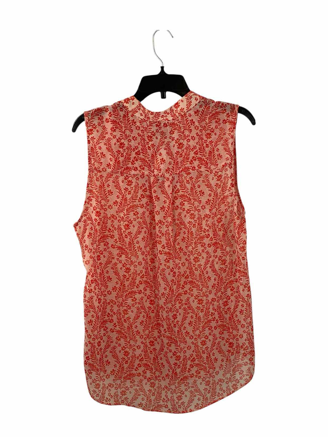 Cabi Size L Red White Floral Tank Top