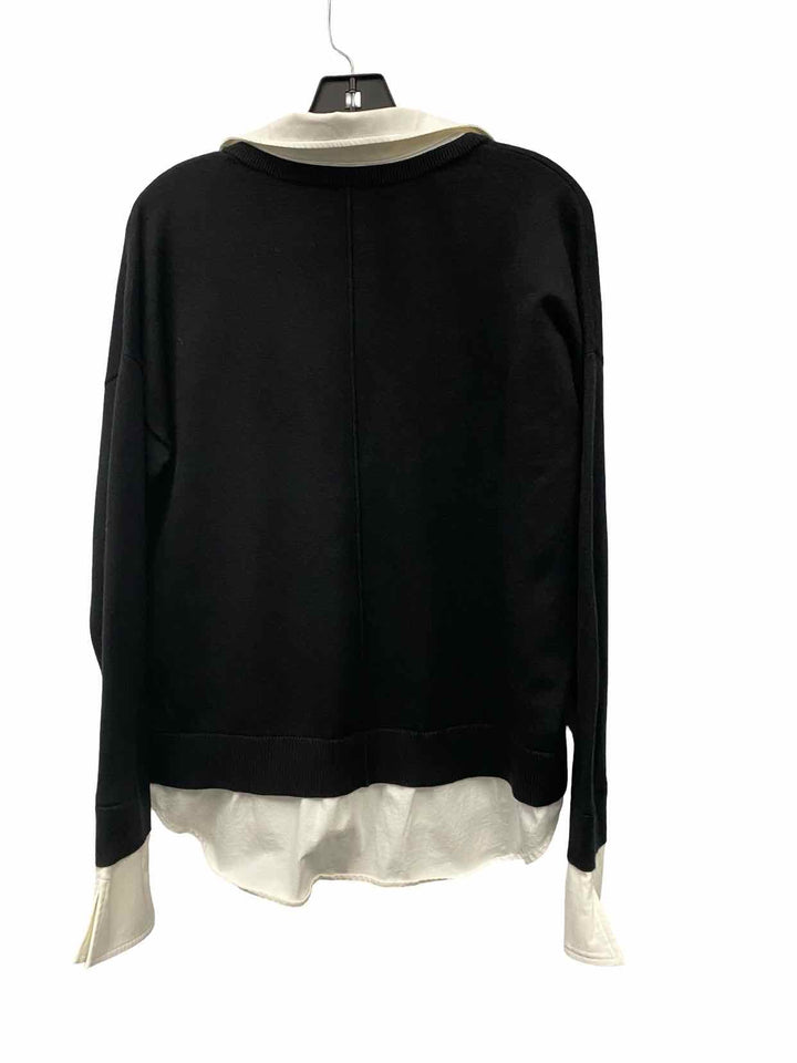 Wynne Layers Size M Black White Sweater