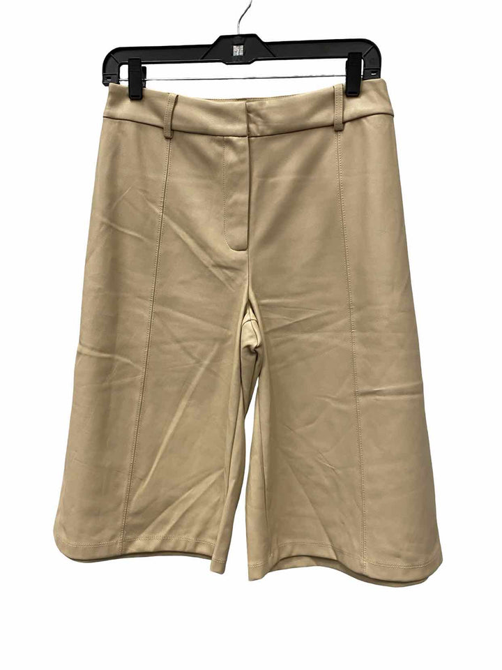 Avec Les Filles Size S Beige Leather Shorts