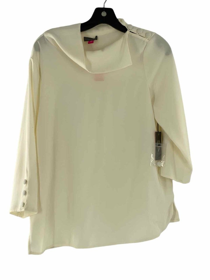 Vince Camuto Size M White Long Sleeve Shirts