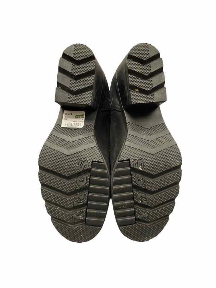 Sorel Shoe Size 6 Black Leather Cate Boots(Ankle)