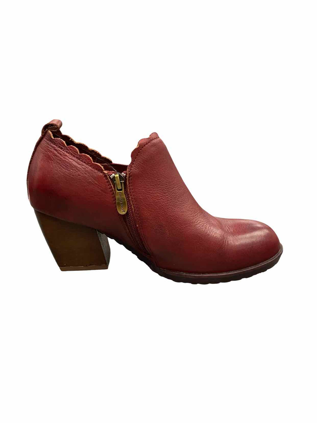 L'Artiste Shoe Size 38 Red Leather Boots(Ankle)