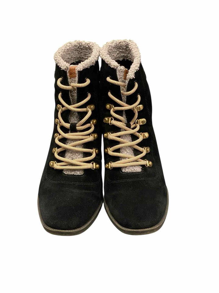 Dr. Scholls Shoe Size 9.5 Black Suede Loni Boots(Ankle)
