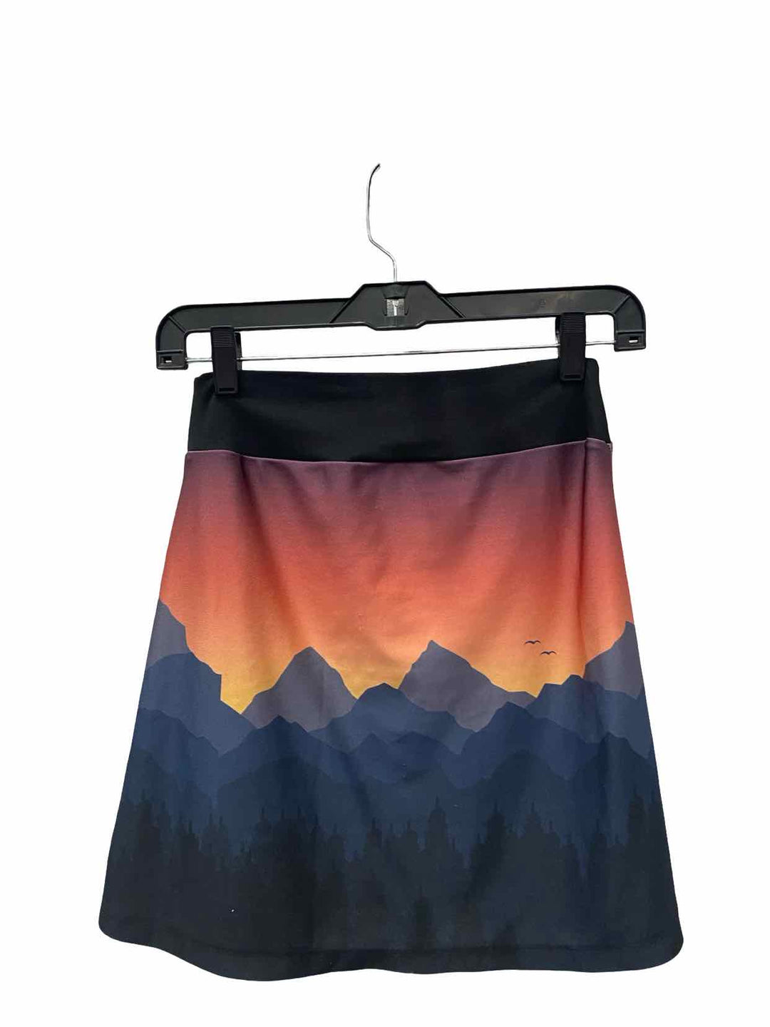Shyne Size S Blue Orange Sunset Skirt