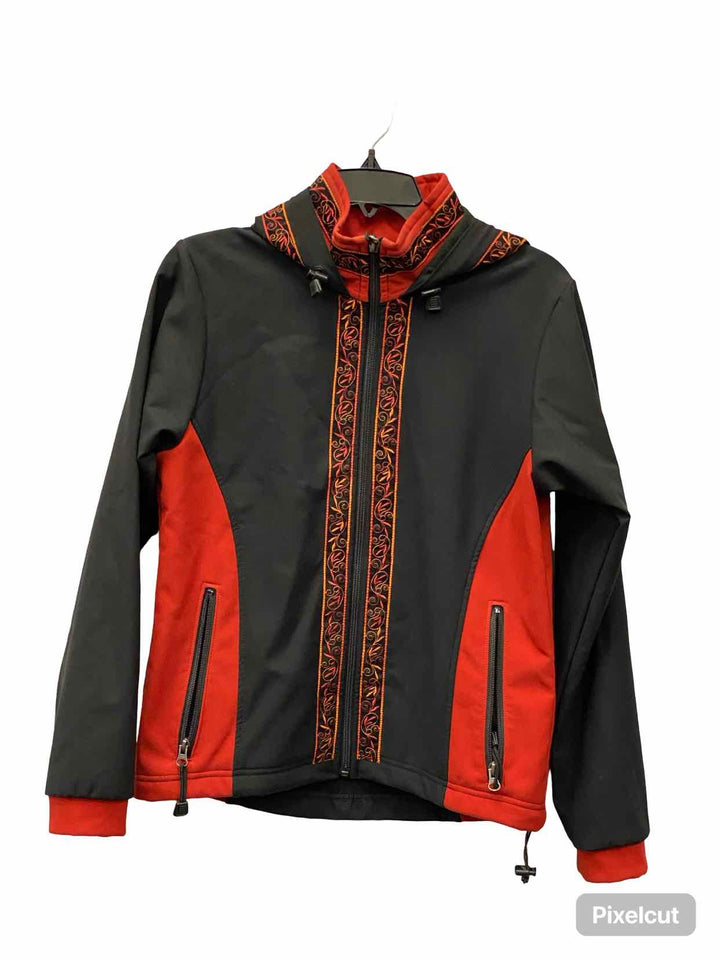 Copper River Fleece Size XS Black Red Jacket (Outdoor)