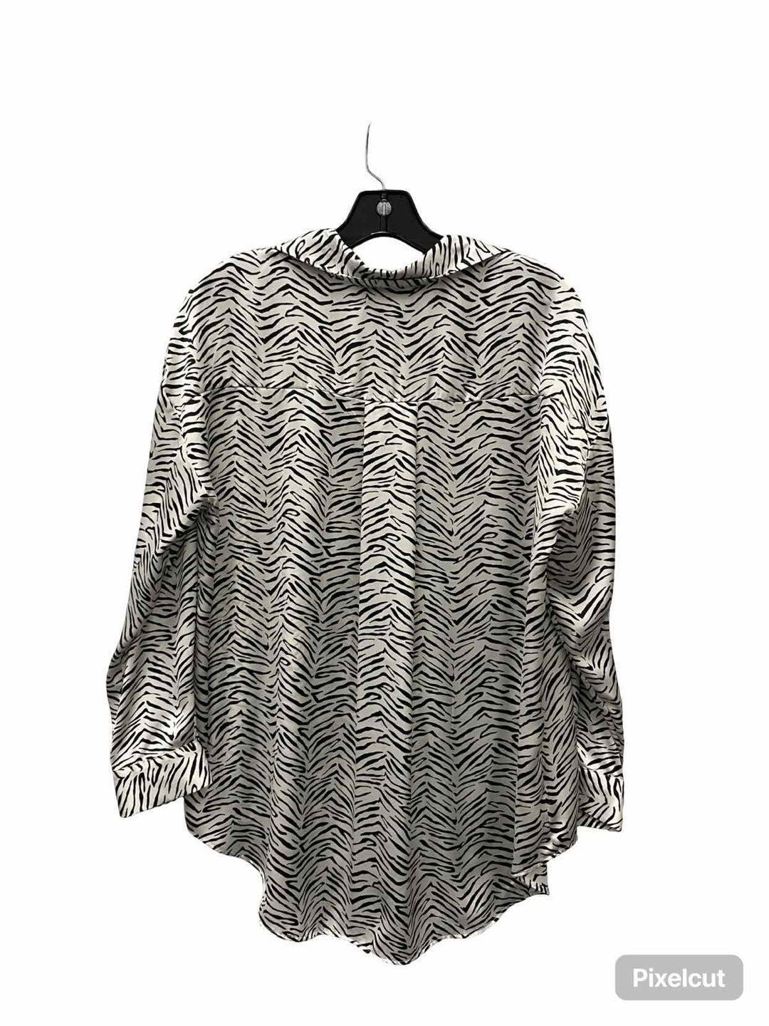 ZARA Size S White Black zebra Long Sleeve Shirts