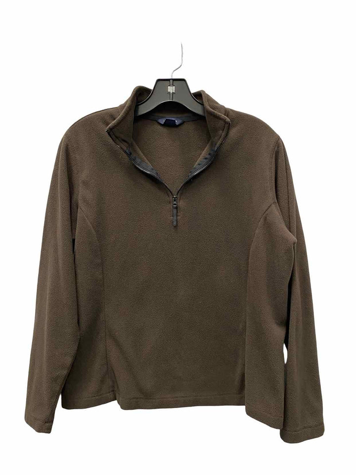 Lands End Size S/M Brown Athletic Long Sleeve