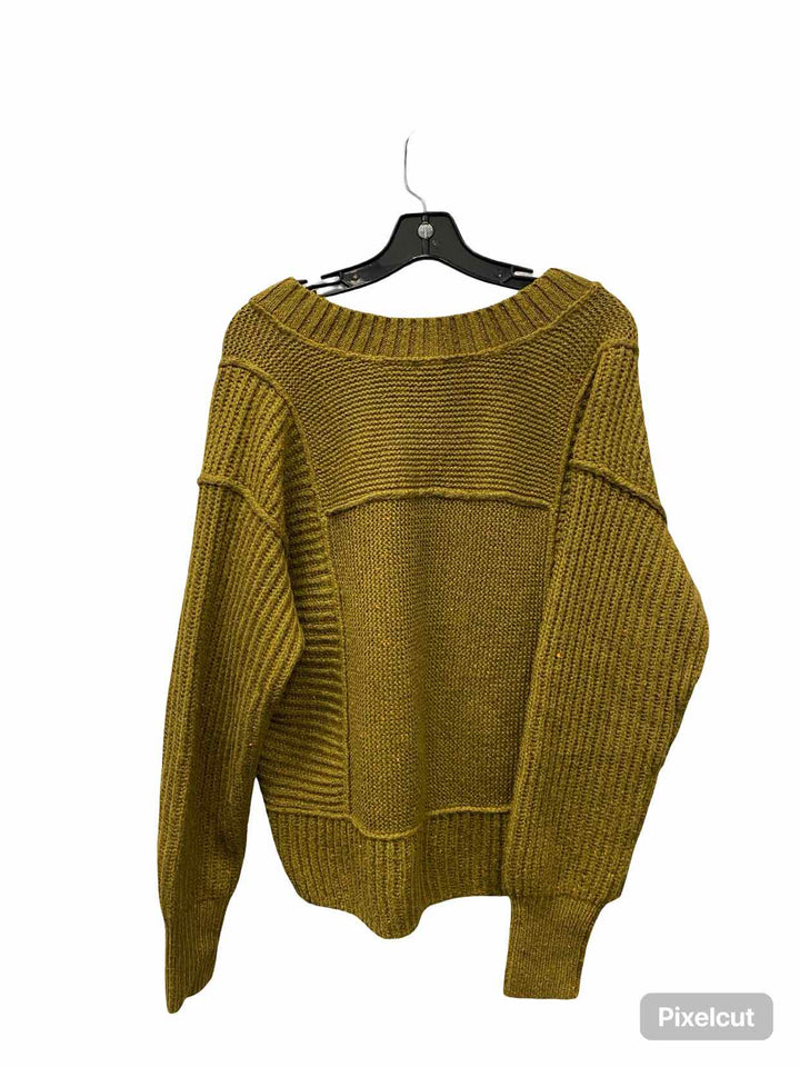 Cabi Size M Yellow Knit Sweater