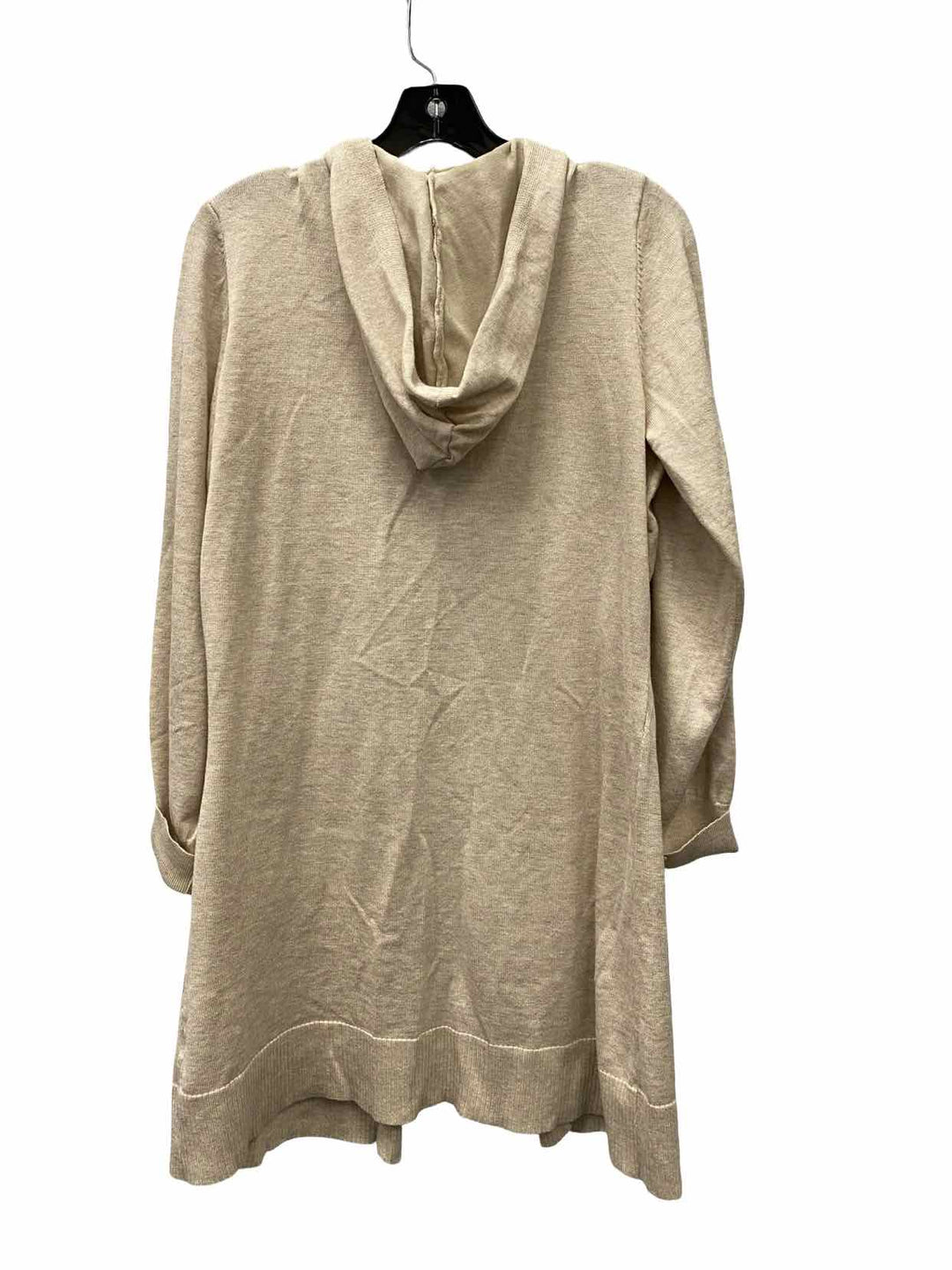 By Design Size L Beige Cardigan Long Sleeve Shirts