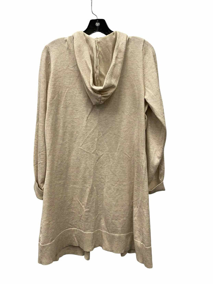 By Design Size L Beige Cardigan Long Sleeve Shirts